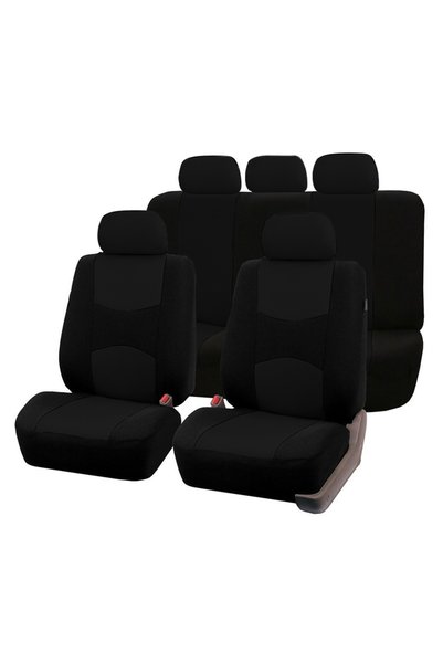 Choice Black Car Seat Covers For 5 PCS Full Set For Four Seasons Black Universal