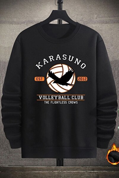 uyguntarz Unisex Karasuno Crew Neck Sweatshirt