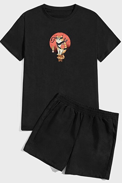 uyguntarz Shinobi Print Shorts Set