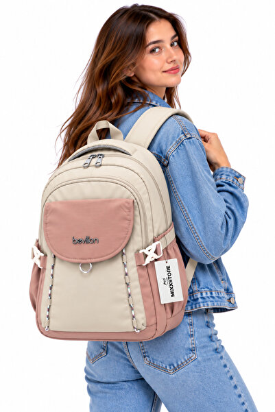 ms mixxstore Luxury Unisex Water-Resistant Fabric Daily Travel and Backpack /...