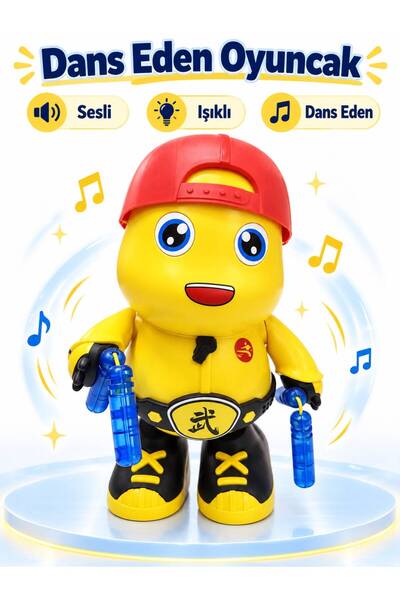 afreyz oyuncak Oyuncak Dans Eden Kung Fu Sesli Işıklı Pilli Oyuncak Dikkat Çe...