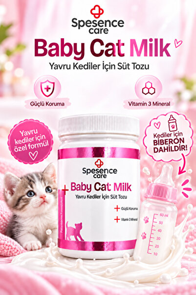 Spesence Care Yavru Kedler İçin Kedi Sütü ( Baby Cat Milk) 200 ml BİBERON Hed...