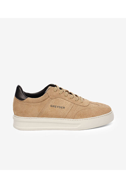 Greyder Erkek Bej Hakiki Deri Sneaker Ayakkabı 5K1SA18860