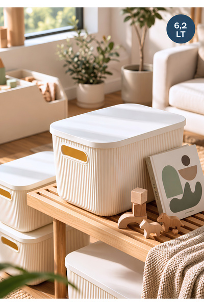 HOMİNG Çok Amaçlı Kapaklı Organizer Kutu -box-takı Makyaj Banyo Mutfak Düzenl...