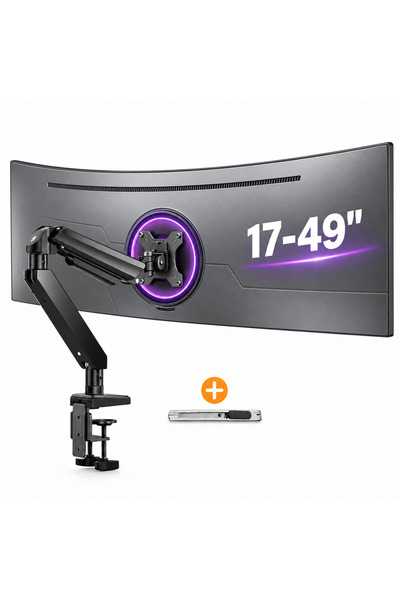 ErGear Suport pentru monitor mare 13–49 inch, sustine 17 kg, brat reglabil cu...