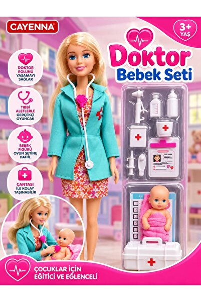 cayenna Kutulu 29Cm Aksesuarlı Doktor Bebek