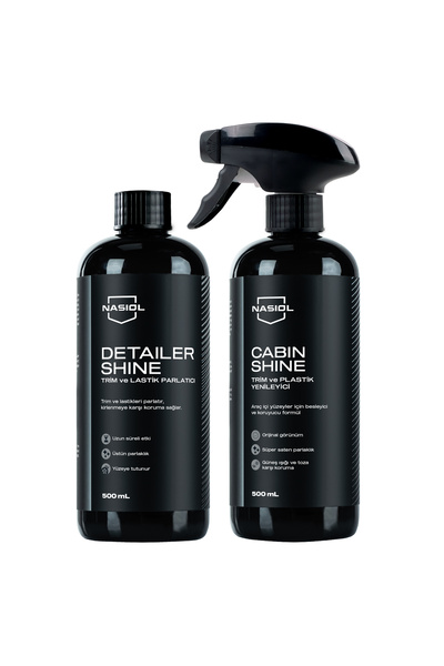 Nasiol -SET 29-Cabinshine Trim ve Plastik Yenileyici ve Detailershine Lastik ...