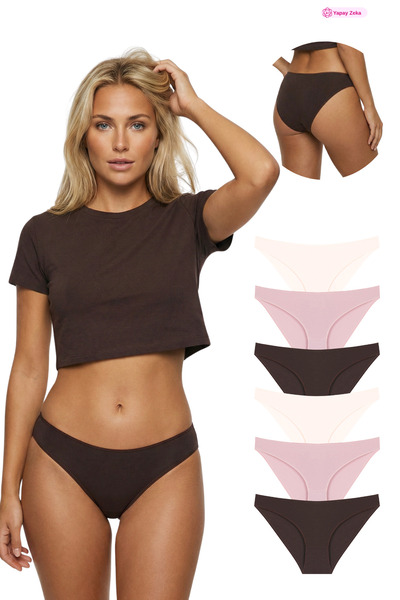 Newlilla 10010 Slip Pack of 6 Bikini Panties