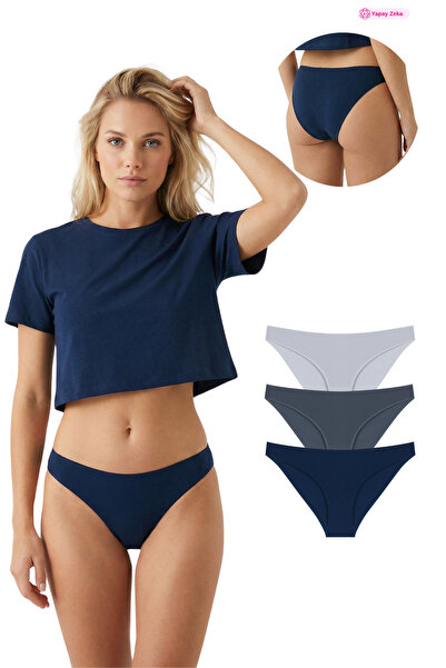 Newlilla 10010 Slip 3'lü Bikini Külot Paketi 10010-v3