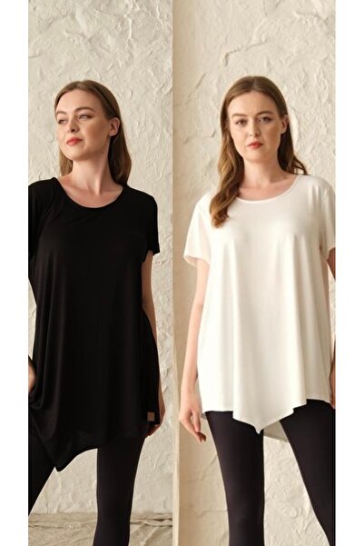 SARE ERKMEN Plus Size T-Shirt 2-Pack (Black-White)