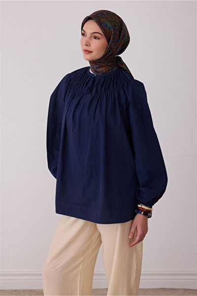 Belli Çok Renkli Etnik Desen %100 Twill İpek Eşarp 4404-84