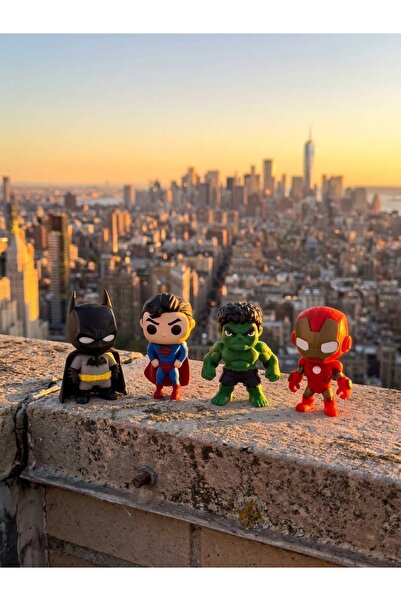 fyne Süper Kahramanlar Figürleri | Superman | Batman | Hulk | Ironman | 7cm