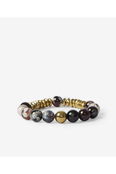 Yargıcı Hematite and Agate Sequential Bracelet