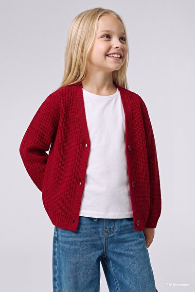 DeFacto V-Neck Knitwear Cardigan Baby Girl I2269A526Au