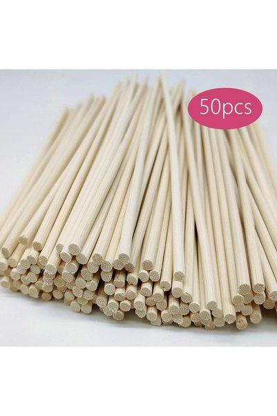 Choice 50 قطعة من أعواد العلاج العطري المصنوعة من القصب الطبيعي والروطان، عصا...
