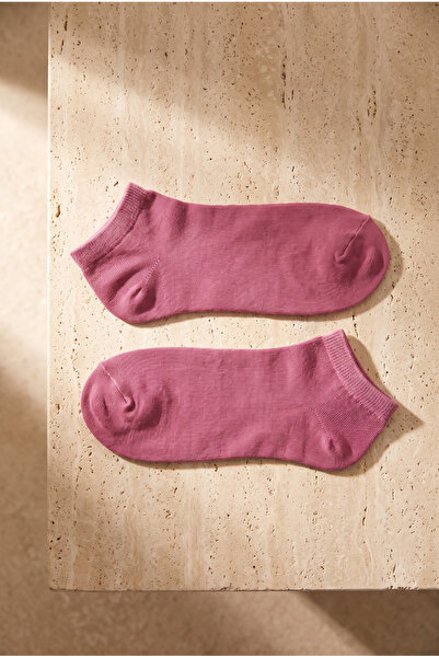 Katia&Bony Women's Cotton Booties Socks Purple