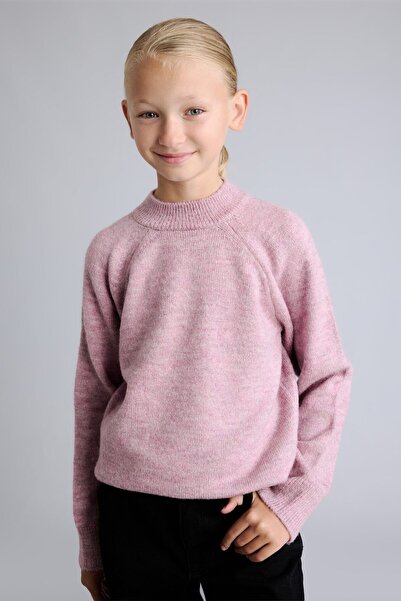 DeFacto Reglan Sleeve Crew Neck Knitwear Basic Sweater Girls H8406A826Au