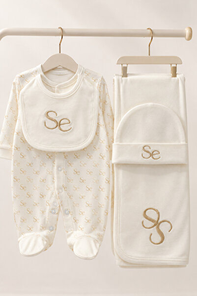 Baby Gift طقم مواليد 4 قطع كوفلة - حديث الولادة NB