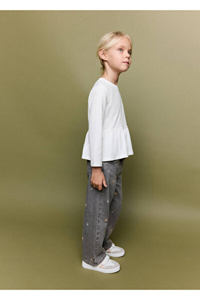 MANGO Baby Straight-leg jeans with embroidered stars