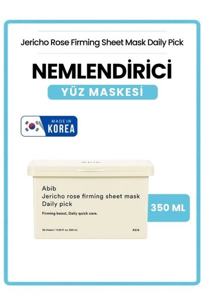 Abib Jericho Rose Firming Sheet Mask Daily Pick Nemlendirici Yüz Maskesi 350 ml