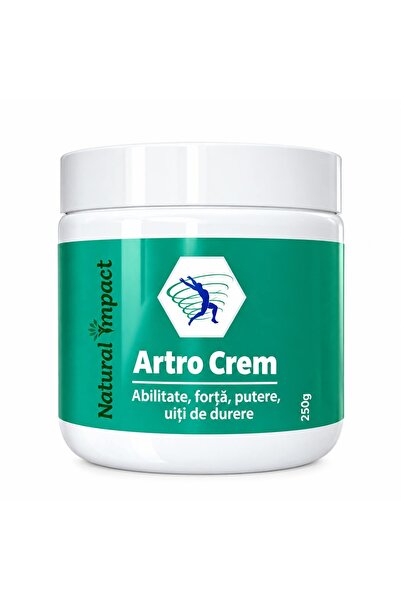 Natural Impact ARTRO CREM 250 g - Pentru articulatii dureroase, dureri muscul...