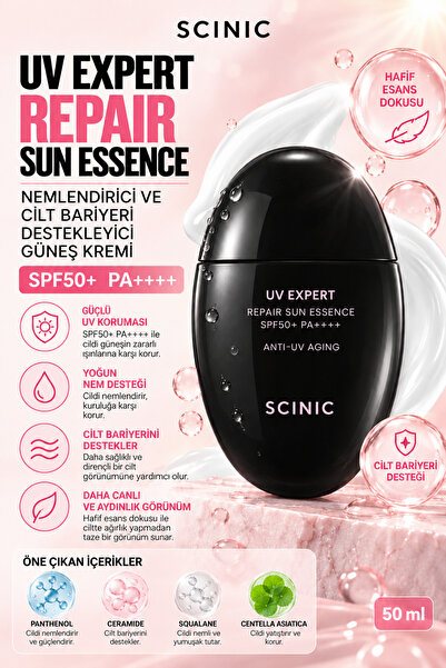 SCINIC UV Expert Repair Sun Esans SPF50+ PA++++ Nemlendirici Cilt Bariyeri De...