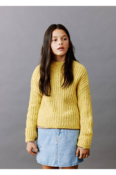 MANGO Kids Yıldız desenli denim etek
