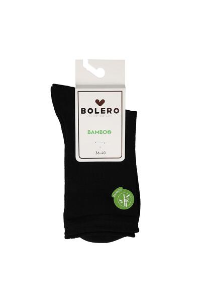 Bolero Women's Premium Stitch-Free Bamboo Socks Black