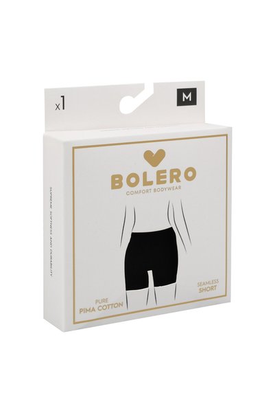 Bolero Women's Stitch-Free Pima Cotton Shorts Black