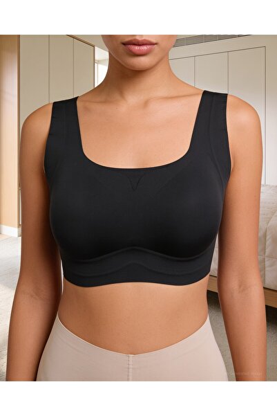 Bolero Laser Cut Seamless Ghost Bra Black