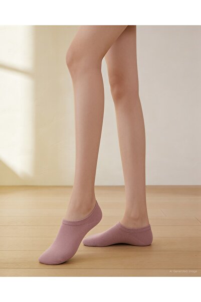 Bolero Women's Premium Seamless Invisible Bamboo Socks Pink