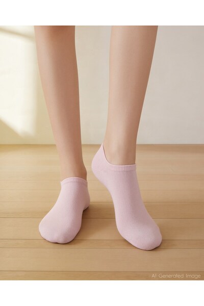 Bolero Women's Seamless Modal Invisible Socks Pink