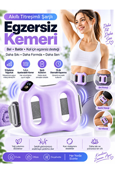 Mega Plus 5 Kademe 3 Mod Şarjlı Masaj Aleti Akıllı Titreşimli Masaj Kemeri Çi...
