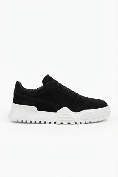 Zerenyus Zrc037 high quality lace-up thick sole men's black tan suede