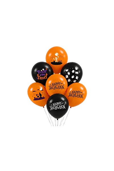 Patladı Gitti 12 Inch Halloween Halloween 10 Pieces Balloon Set 1