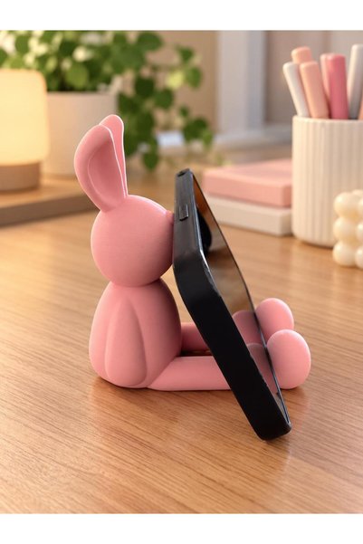 ALİS WORLD Telefon Tutucu Tavşan Tasarımlı Masaüstü Telefon Standı, Kadınlara...
