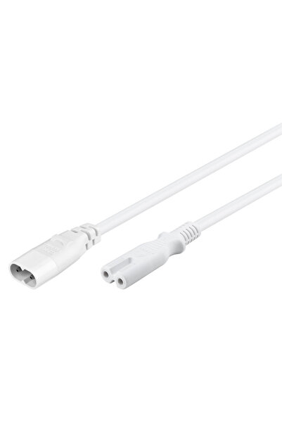 goobay καλώδιο προέκτασης τροφοδοσίας 97200, 2x 0.75mm², 2m, λευκό