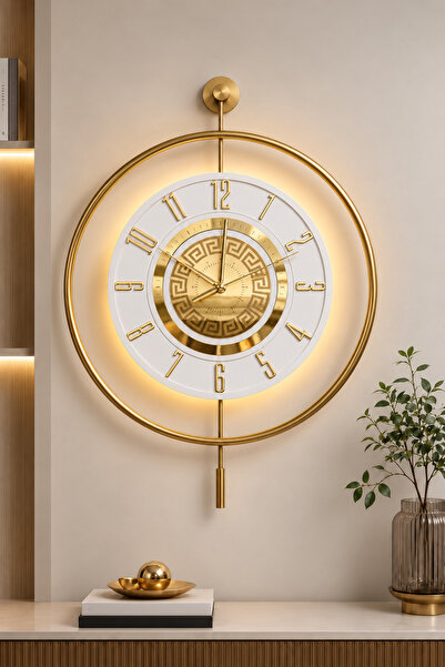 MetaQuartz Aksesuar Timelles 7-24 h -(PİLLİ LED) - Modern Metal Ledli Duvar S...