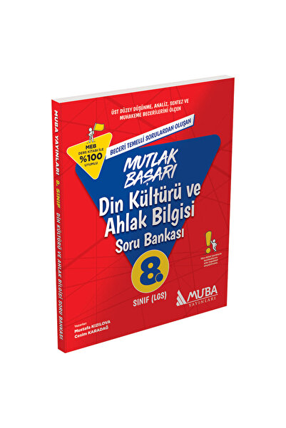 Muba Yayınları 1812 - MB 8. Sınıf Din Kültürü ve Ahlak Bil Soru Bankası