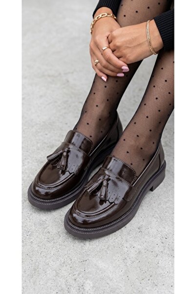 guijarro Kadın Casual Püsküllü Loafer Ayakkabı - Günlük Rahat Taban Klasik Mo...
