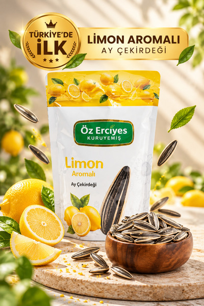 Özerciyes Kuruyemiş Limon Aromalı Ay Çekirdeği 250 g – Aromalı Ay Çekirdeği