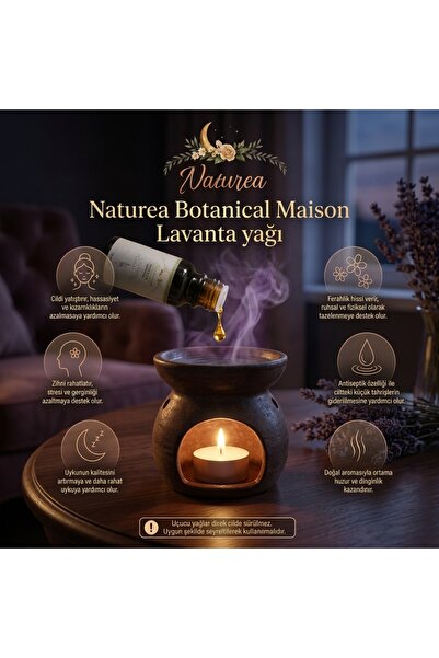 Naturea Botanical Maison Sakinleştirici,Uyku Kalitesi Arttırıcı LAVANTA uçucu...