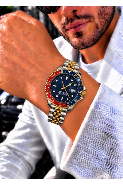 PW POLO WHITE Men's Calendar Wristwatch
