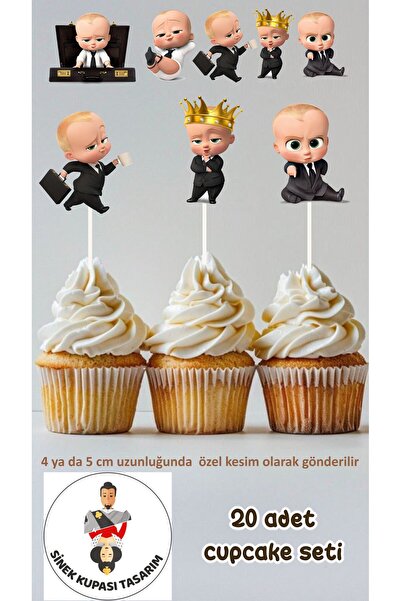 Sinek Kupası Tasarım Patron Bebek Temalı Konsept Kürdanlı Cupcake Süsü Doğum ...