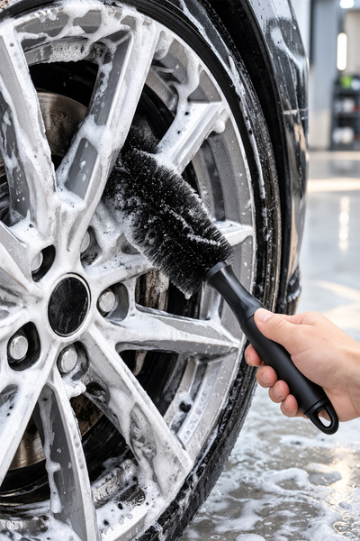 Fine Clean ( 1 Adet ) Oto Jant Temizleme Fırçası Hassas Kılları Sayesinde Jantları Çizmez Araba Fırçası