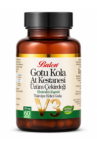 Balen GOTU KOLA&ATKESTANESİ&ÜZÜM ÇEK. EKST. KAPSÜL 355 MG*60