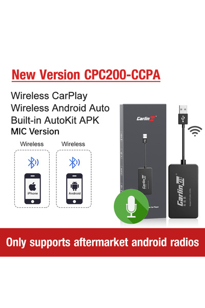 Choice جهاز CarPlay لاسلكي وسلكي جديد من CCPA MIC LoadKey & Carlinkit يعمل لم...