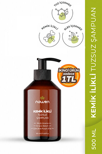 Nowen Kemik İlikli Tuzsuz Saç Şampuanı - 500 ml