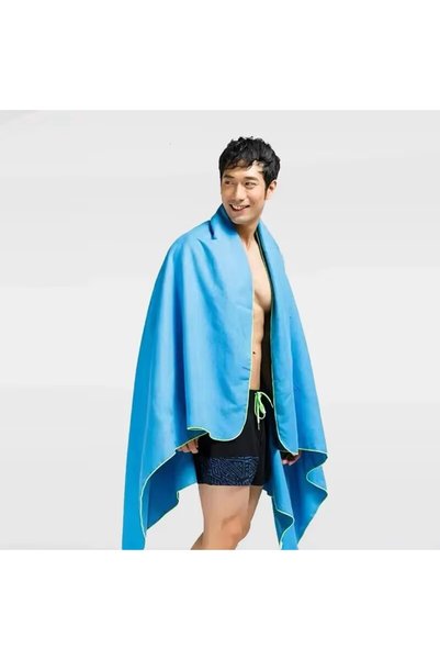 Choice 80x130cm Blue Sports Microfiber Quick Dry Pocket Towel Portable Ultral...