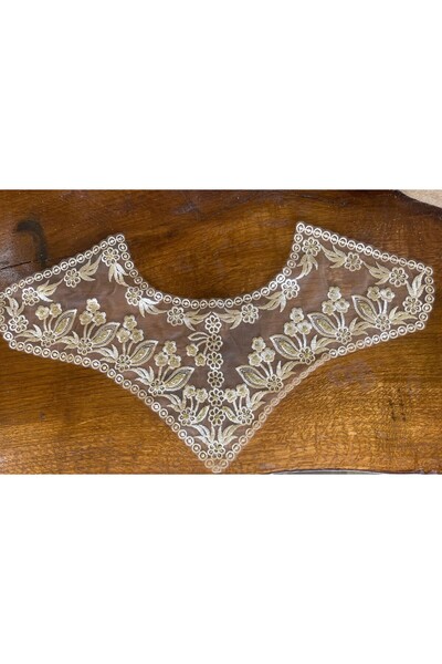 Gönülden Tasarım Nakış İşleme Yaka Dikiş Giyim Aksesuarı 56x21 Cm